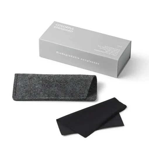 Colorful Standard - Sunglass 17 - Deep Black Solid/Black