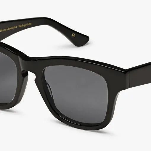 Colorful Standard - Sunglass 17 - Deep Black Solid/Black