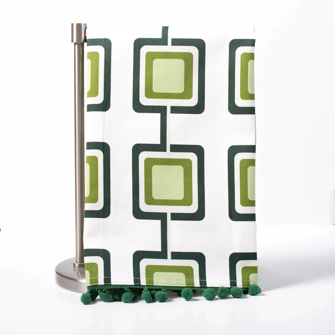 Copy of Mod Lounge Paper Company Mid Century Modern Retro Square Tea Towel Green