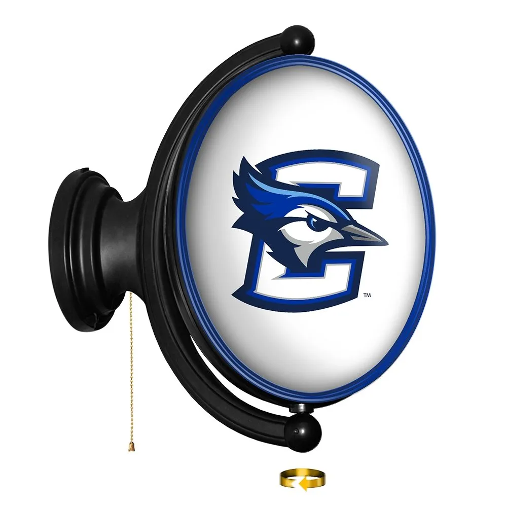 Creighton Bluejays: Original Oval Rotating Lighted Wall Sign