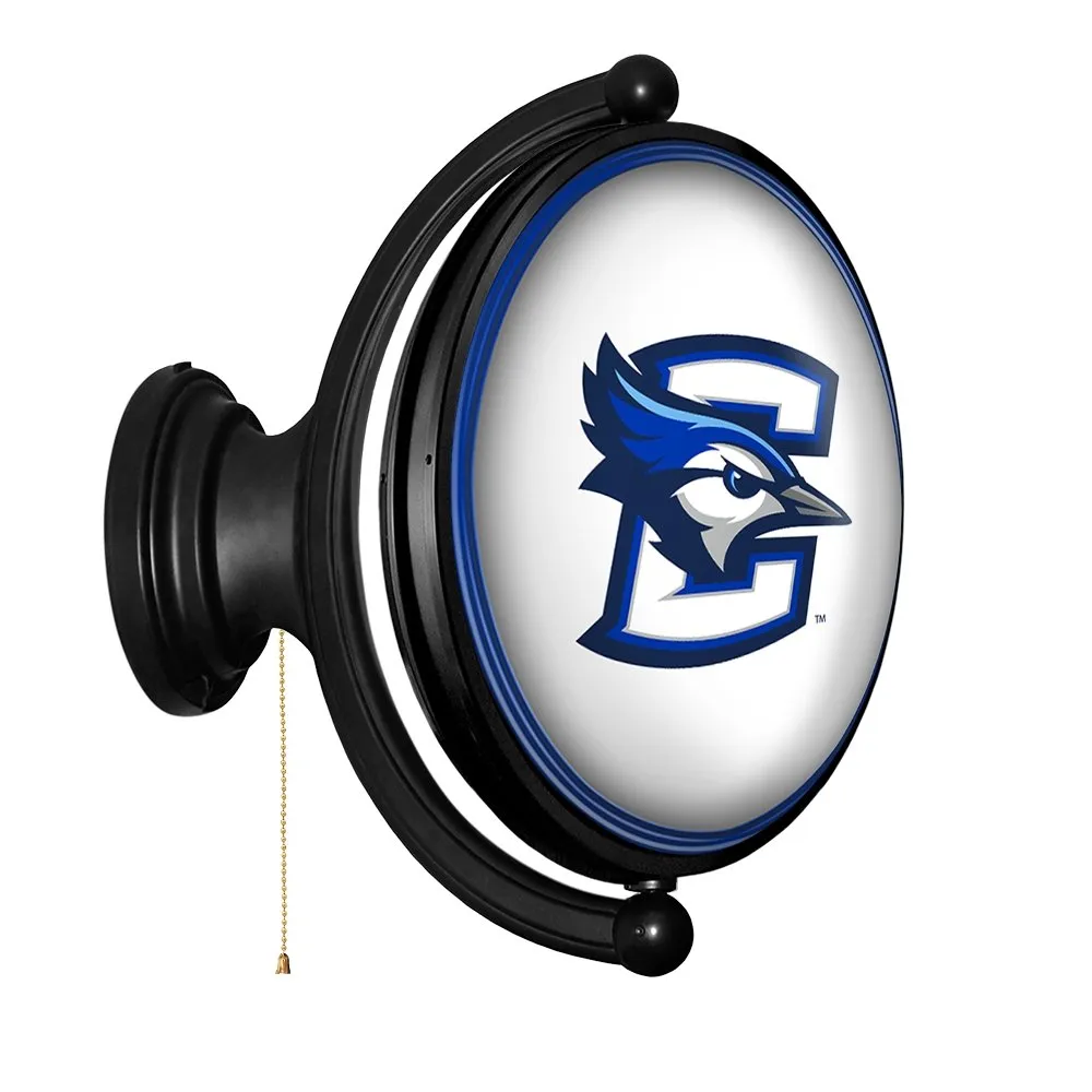 Creighton Bluejays: Original Oval Rotating Lighted Wall Sign