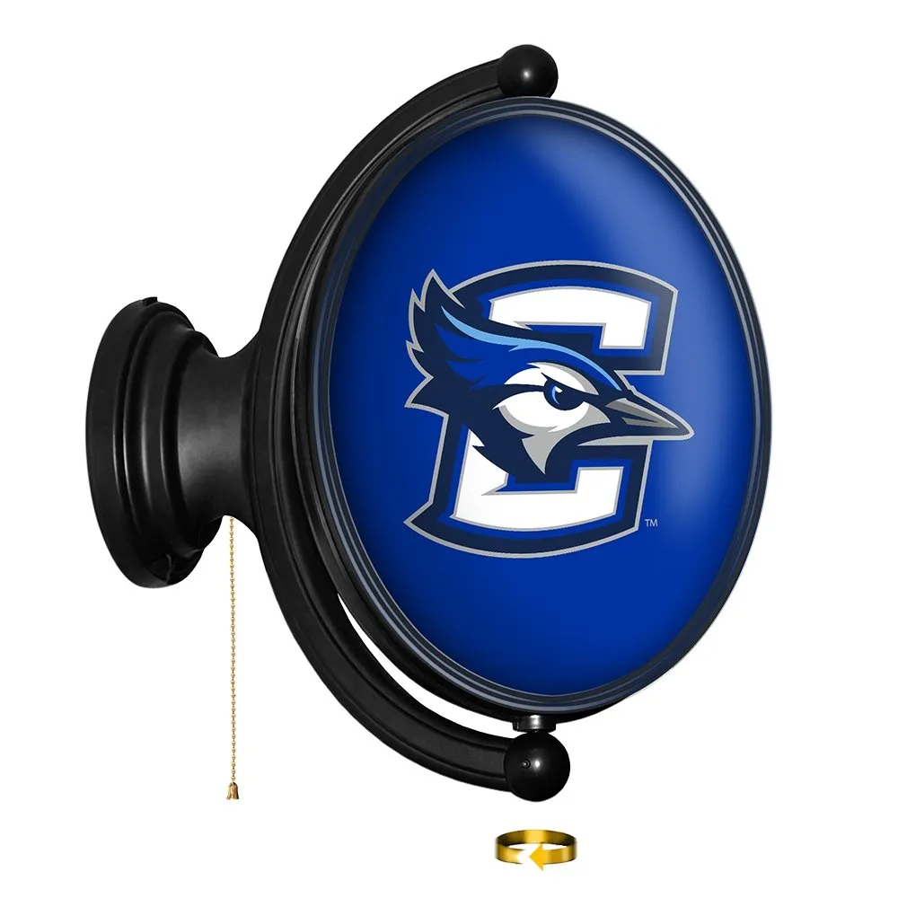 Creighton Bluejays: Original Oval Rotating Lighted Wall Sign
