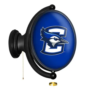 Creighton Bluejays: Original Oval Rotating Lighted Wall Sign