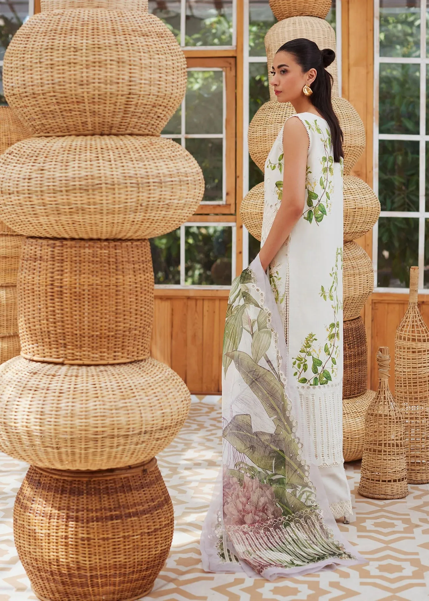 Crimson Luxury Embroidered Lawn Collection The Leaves are Calling ASP-05