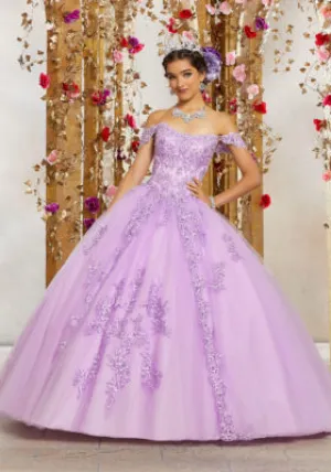 Crystal Beaded Embroidery on a Princess Tulle Ballgown