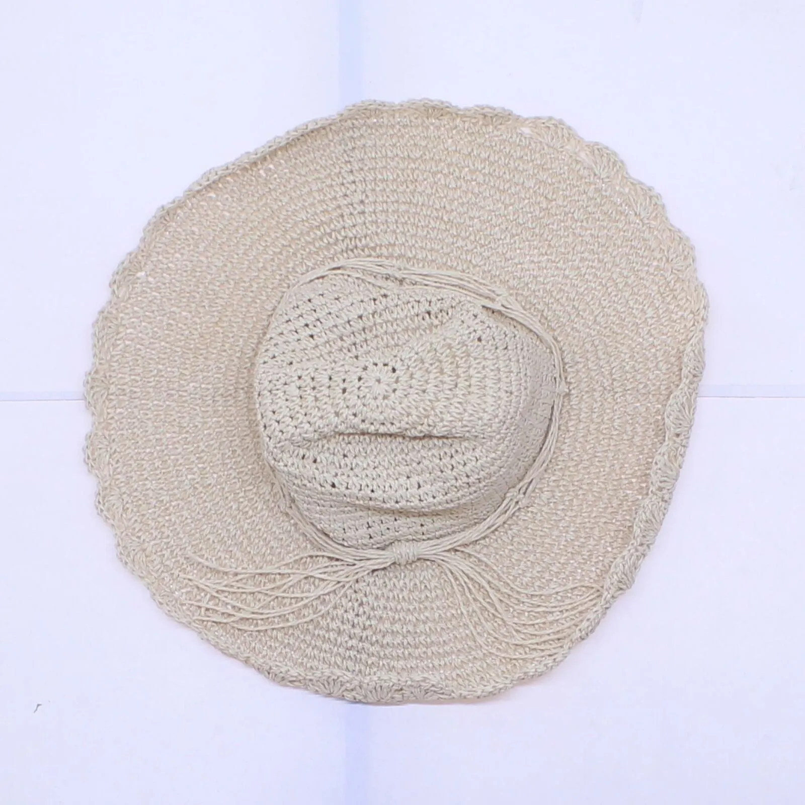 Curations Women's Scalloped Floppy Sun Hat