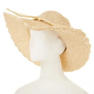 Curations Women's Scalloped Floppy Sun Hat