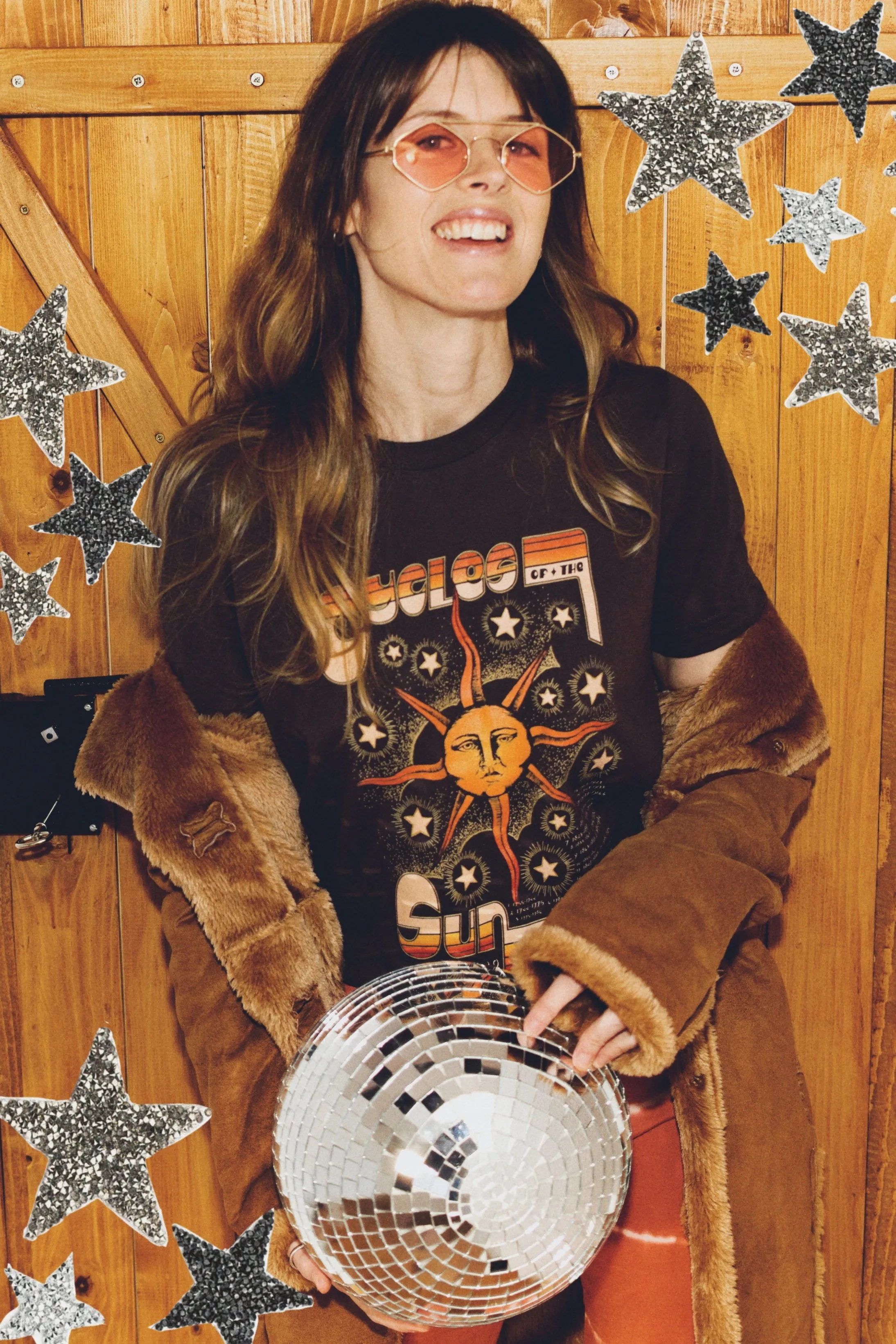 Cycles of The Sun Tee - Chocolate