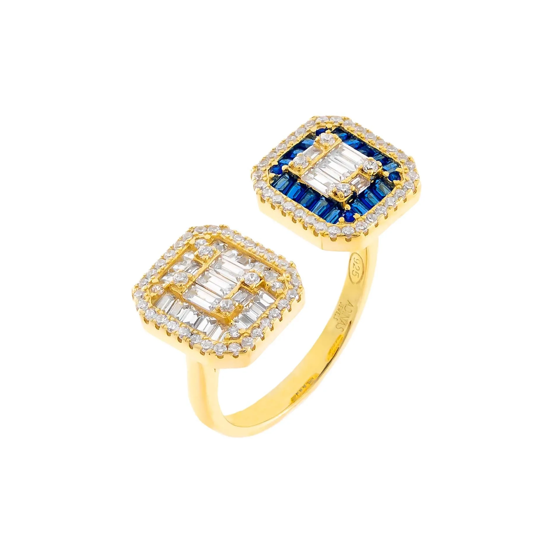CZ Colored Illusion Ring