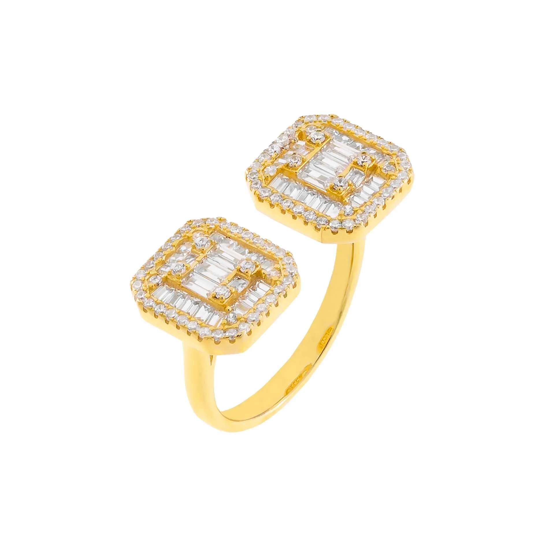 CZ Colored Illusion Ring