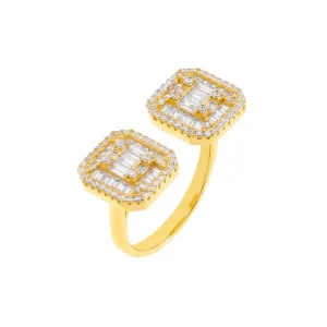 CZ Colored Illusion Ring