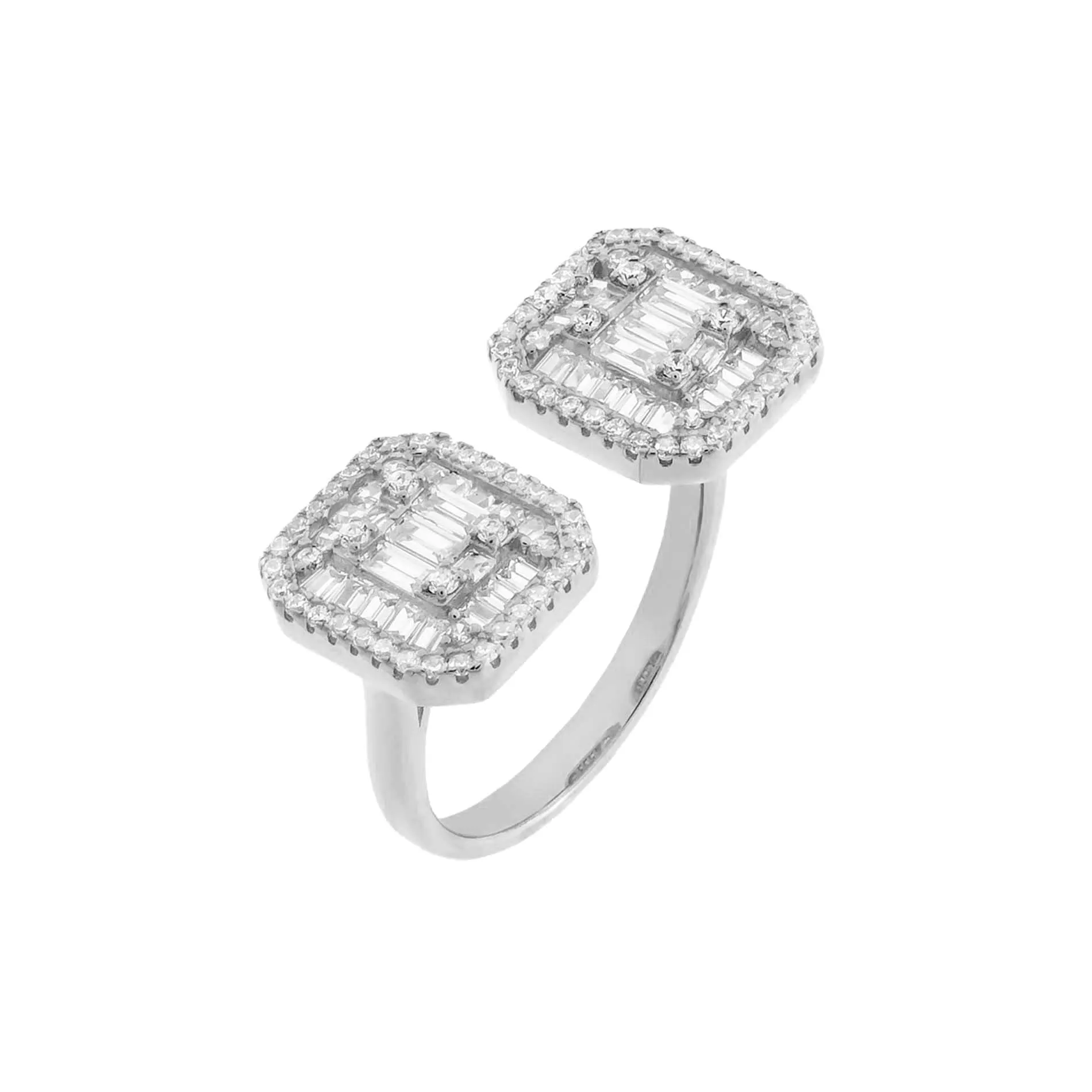 CZ Colored Illusion Ring