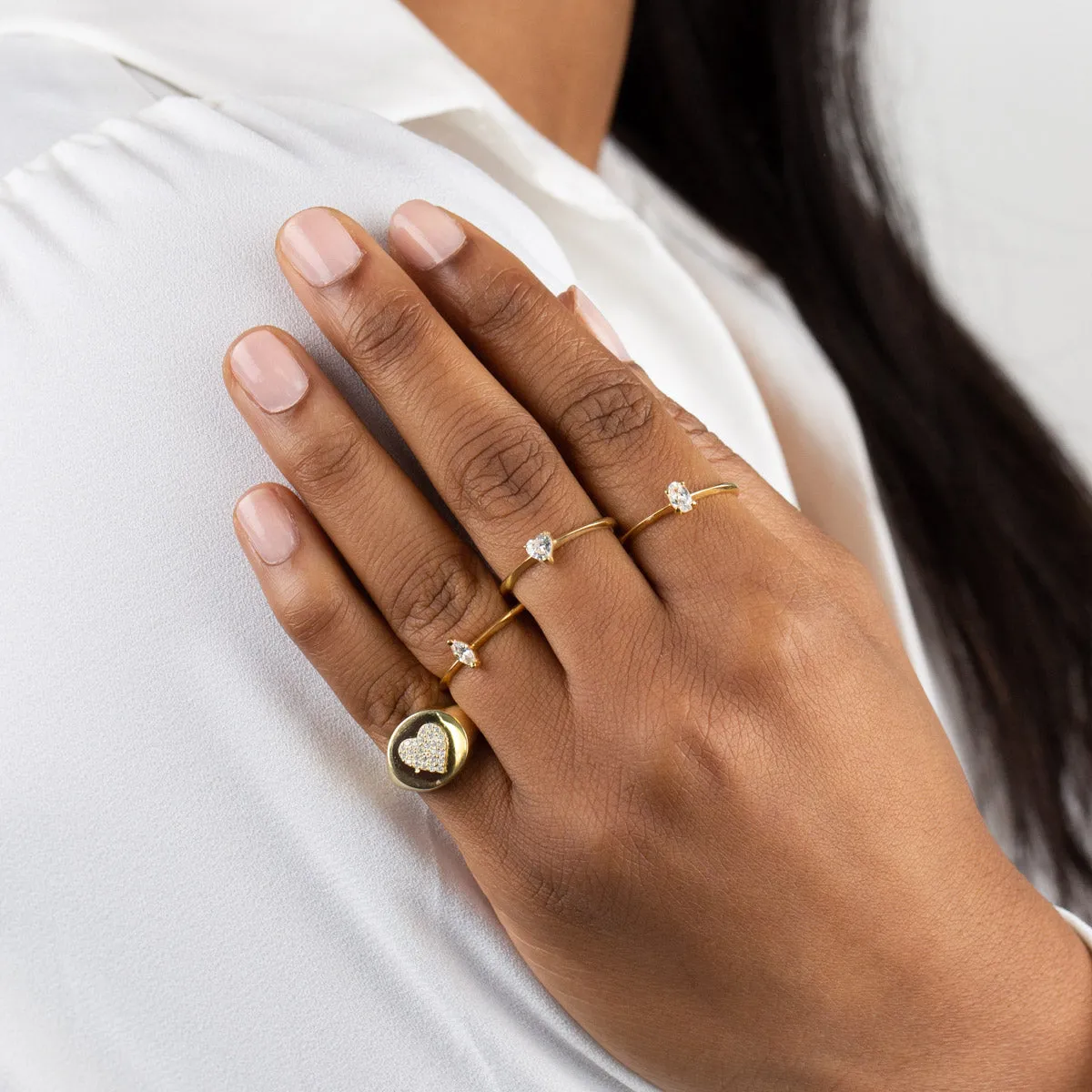 CZ Marquise Stone Ring