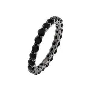 CZ Onyx Dainty Ring