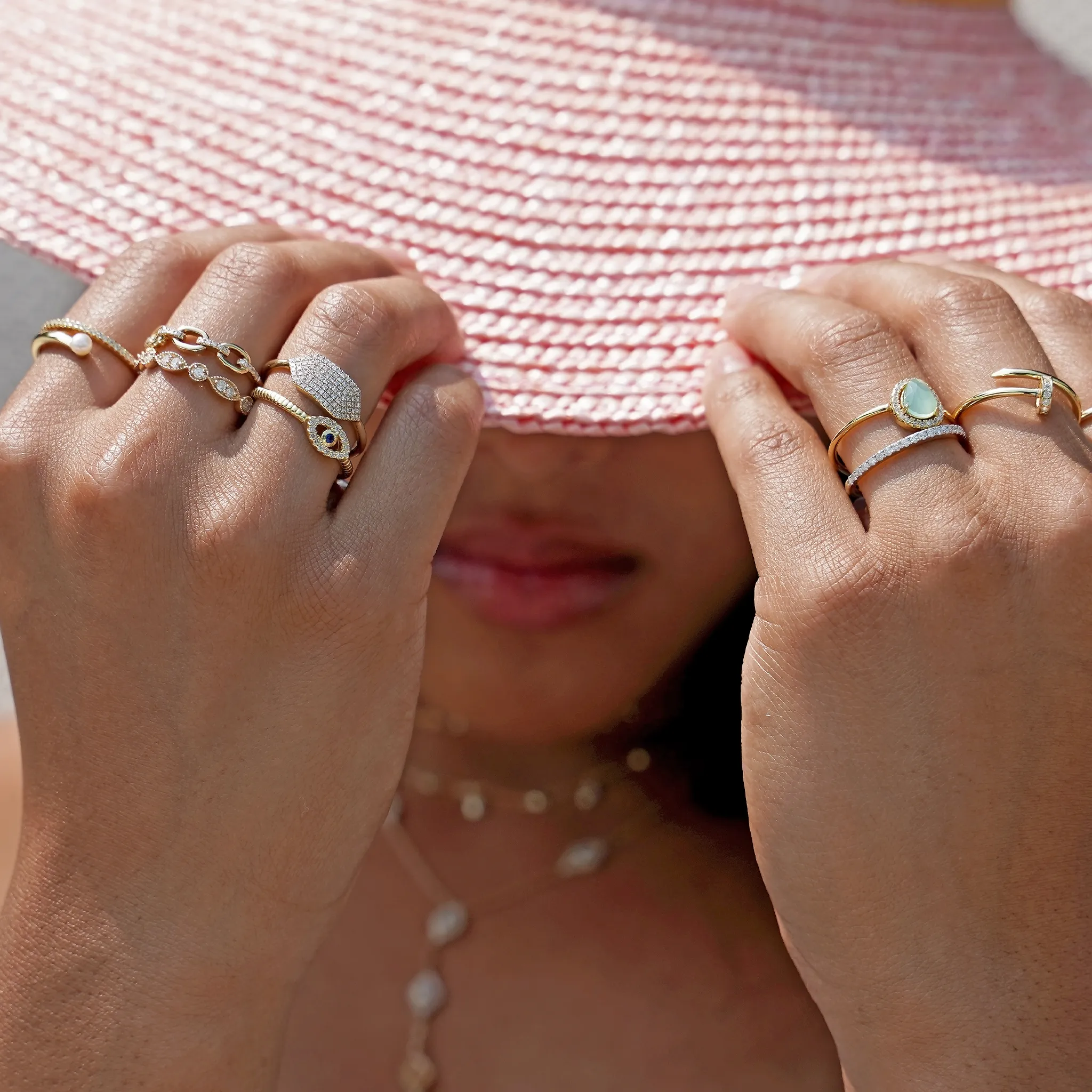 Dainty Evil Eye Ring