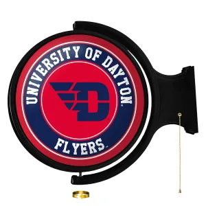 Dayton Flyers: Original Round Rotating Lighted Wall Sign