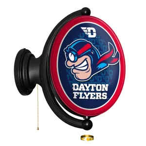 Dayton Flyers: Rudy Flyer - Original Oval Rotating Lighted Wall Sign