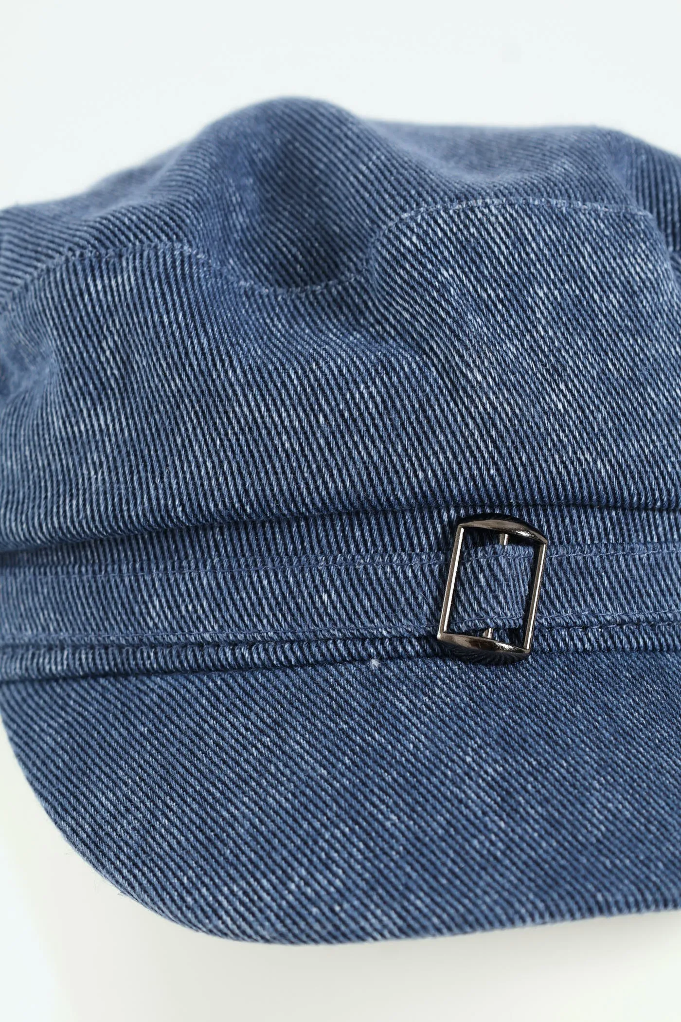 Denim Chambray Bakerboy Hat - Denim