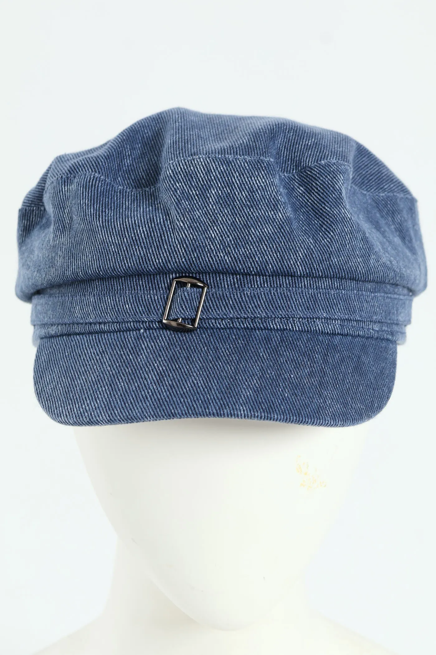 Denim Chambray Bakerboy Hat - Denim
