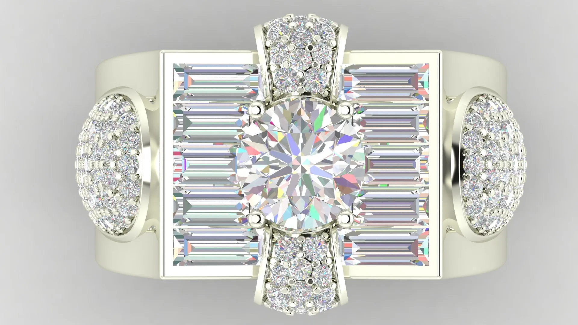 Diamond Structures Ring