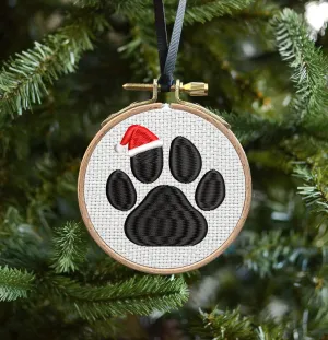 Dog Leg Embroidered Christmas Ornaments Ver 2