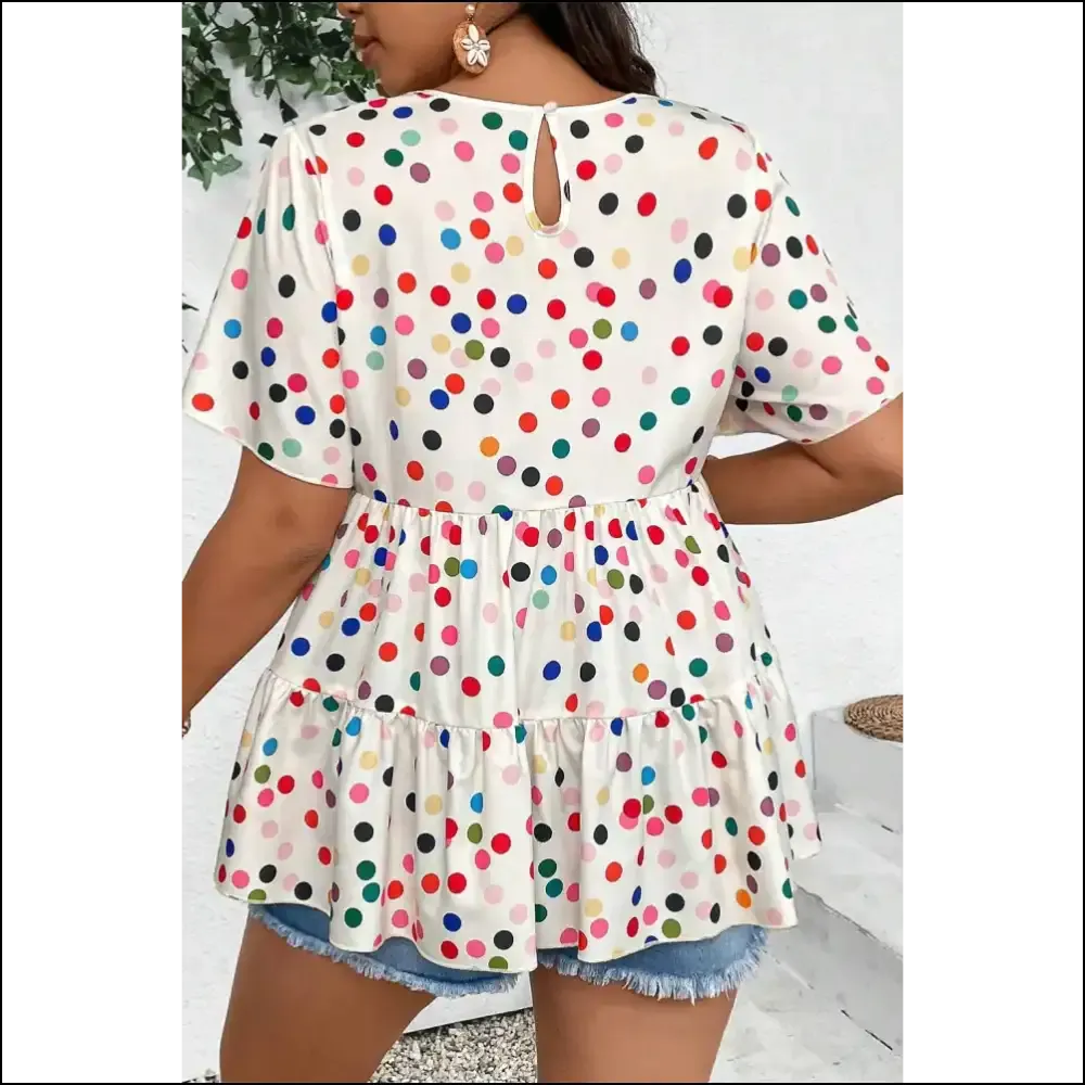Dot Ruffle Delight: Needful Things Polka Dot Power ! 😜