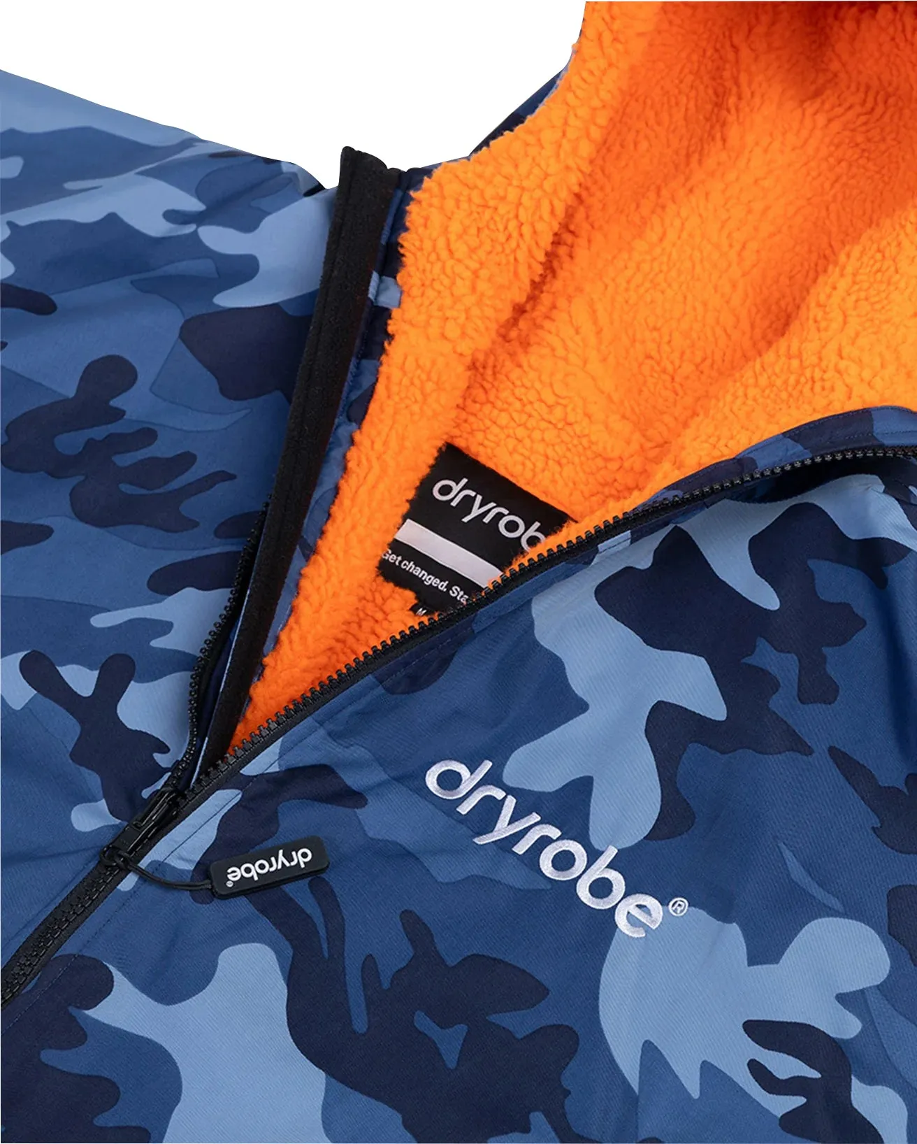 Dryrobe Advance Long Sleeve Junior Changing Robe - Blue Camo