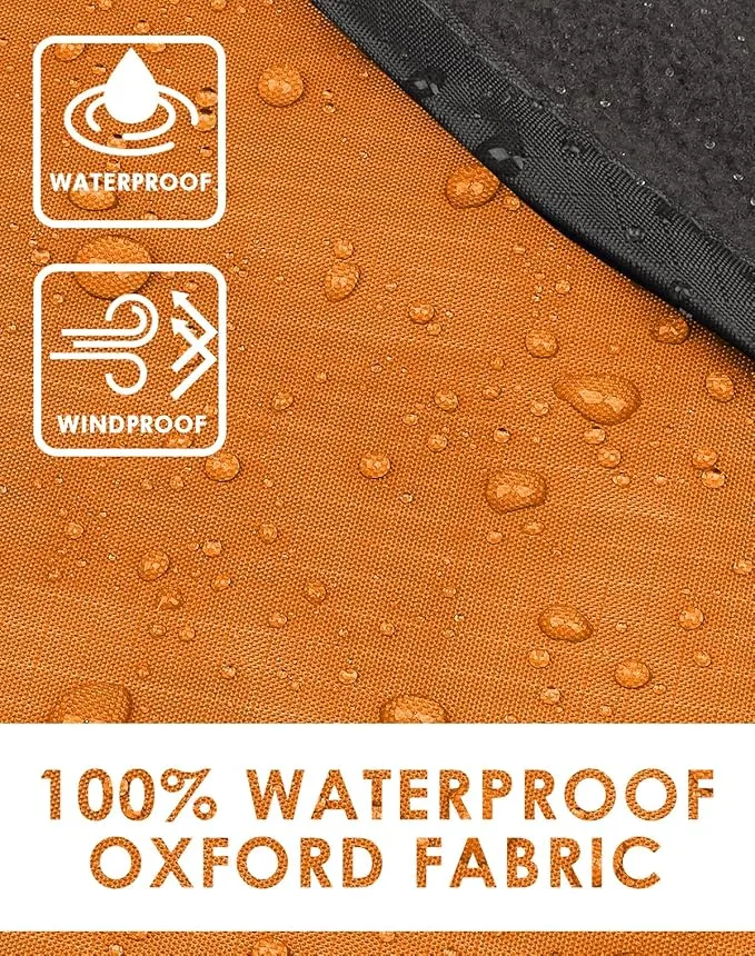 DUKUSEEK Hooded Outdoor Blanket, Extra Large (79"x 59") Waterproof Camping Blanket, Quilted Fleece, Warm, Windproof, Sand Proof, Portable and Wear-Resistant, for Sports, Picnic, Hiking, Travel…