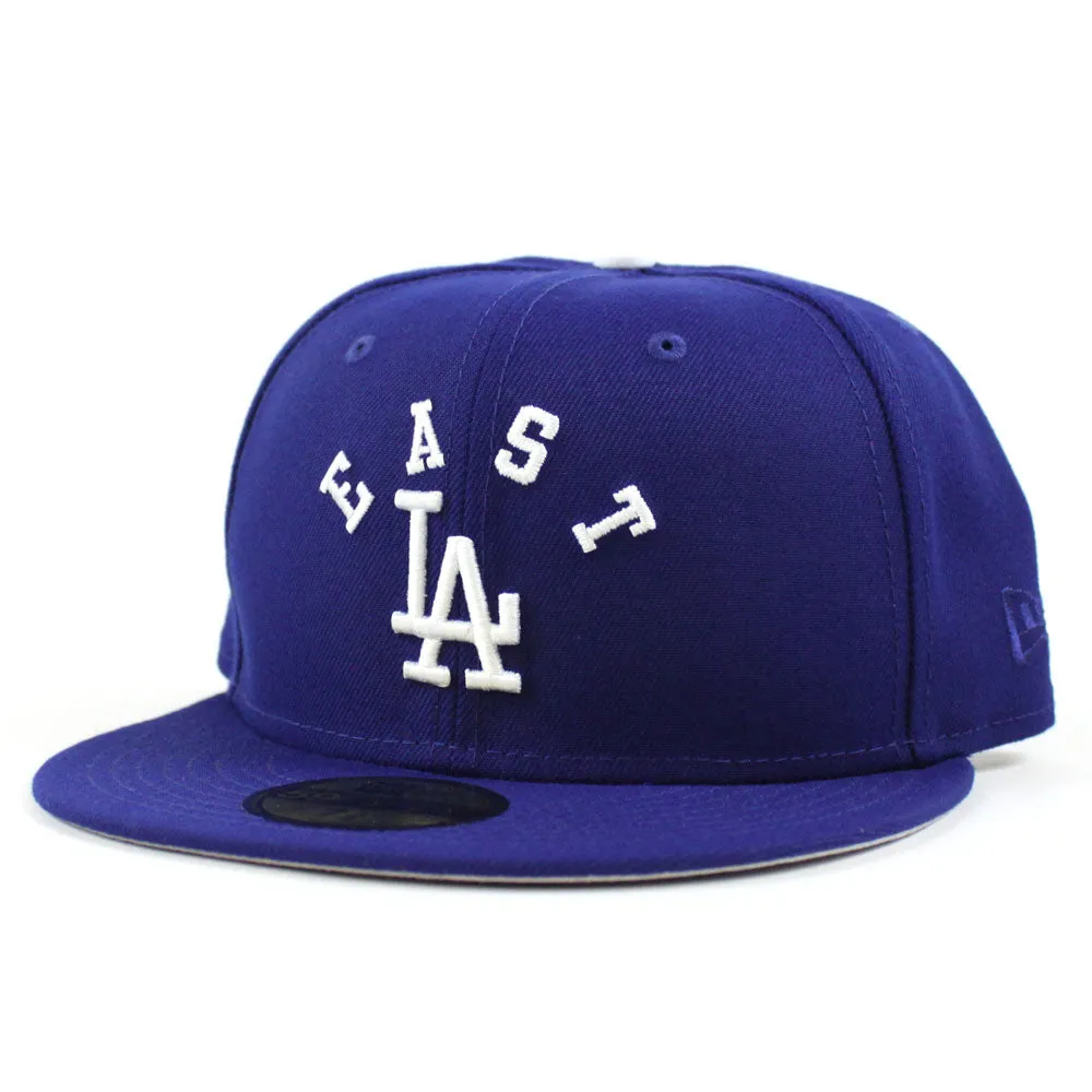 East Los Angeles Dodgers New Era 59Fifty Fitted Hat (Grey Under Brim)