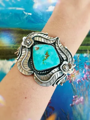 Easter Blue Turquoise Spring Cuff