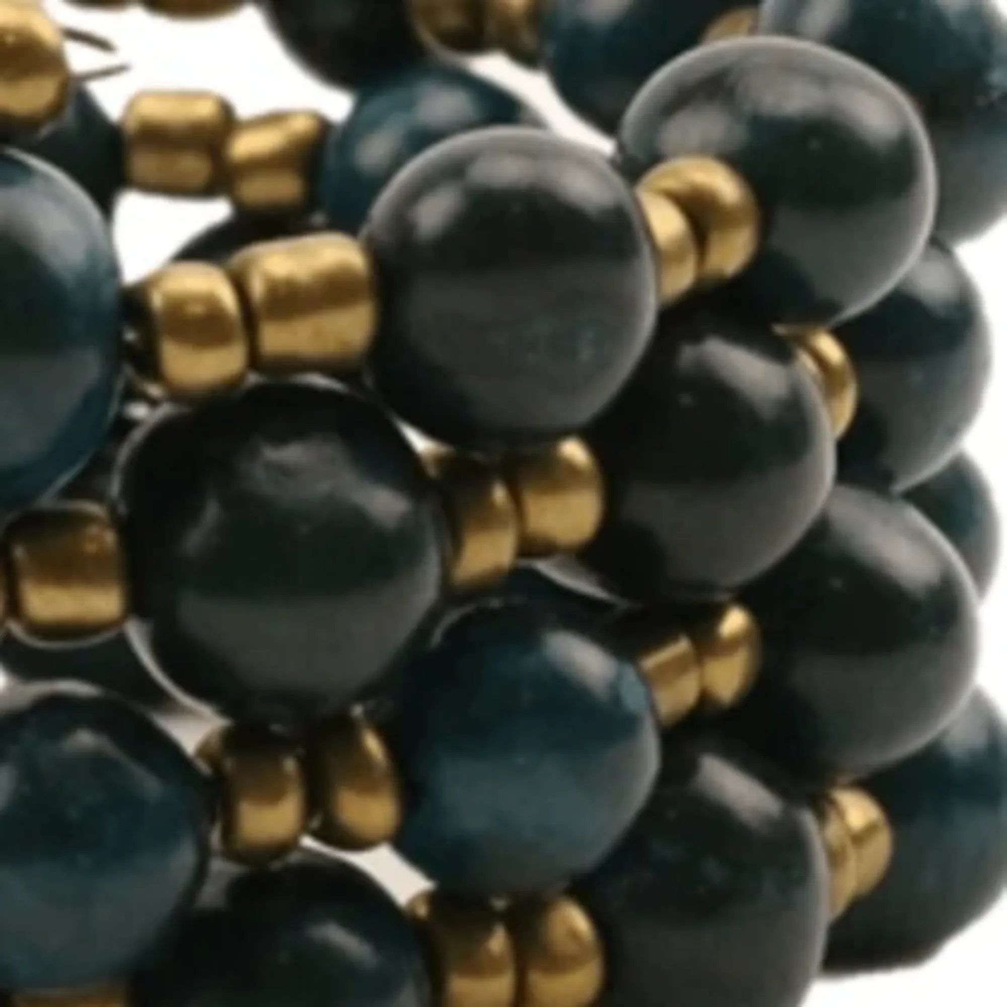 Eco-friendly Dark Blue Acai Bead Bracelet