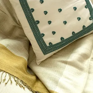 Eco Tasar Handwoven Silk Throw - Gold