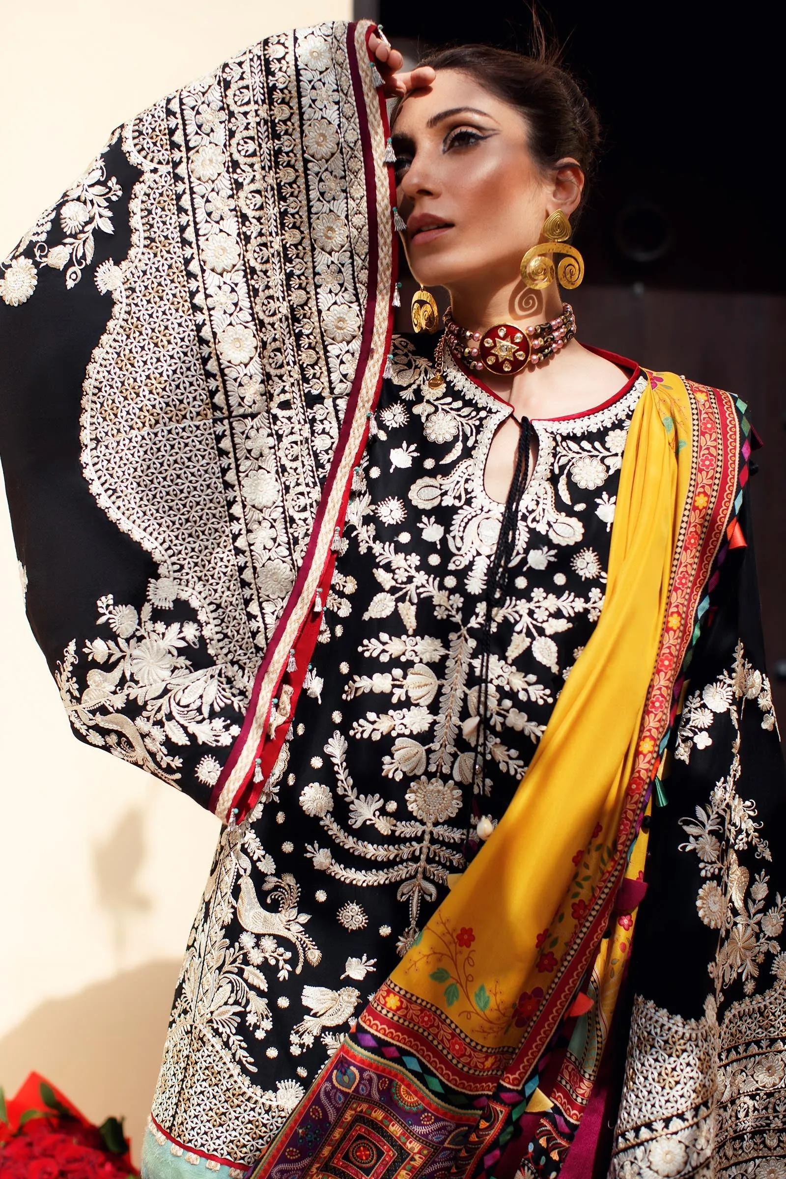 EL22-14 B (LYANNA)  | Elan Lawn 2022 | Unstitched Embroidered Lawn Suit