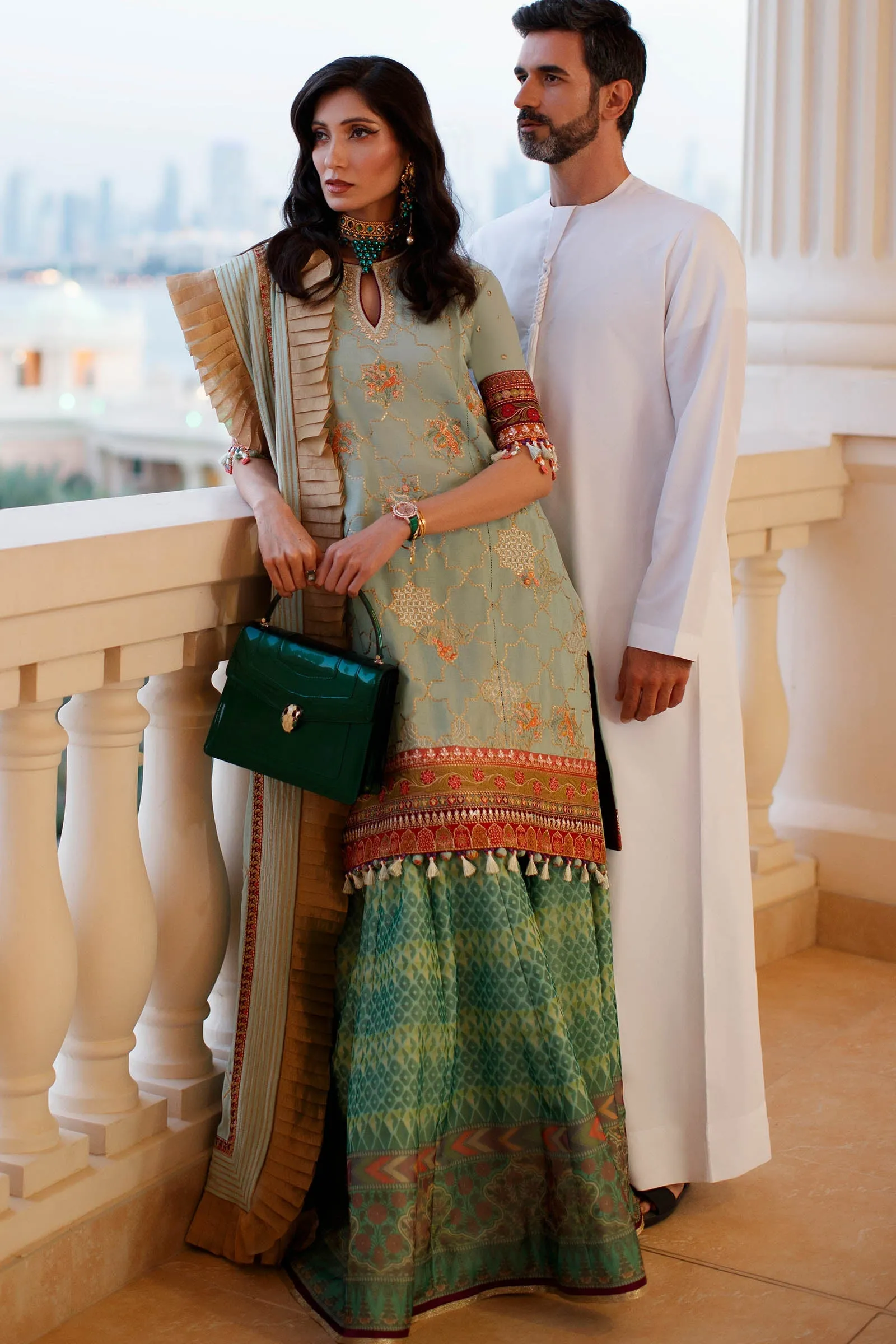 EL22-15 A (NADINE)  | Elan Lawn 2022 | Unstitched Embroidered Lawn Suit