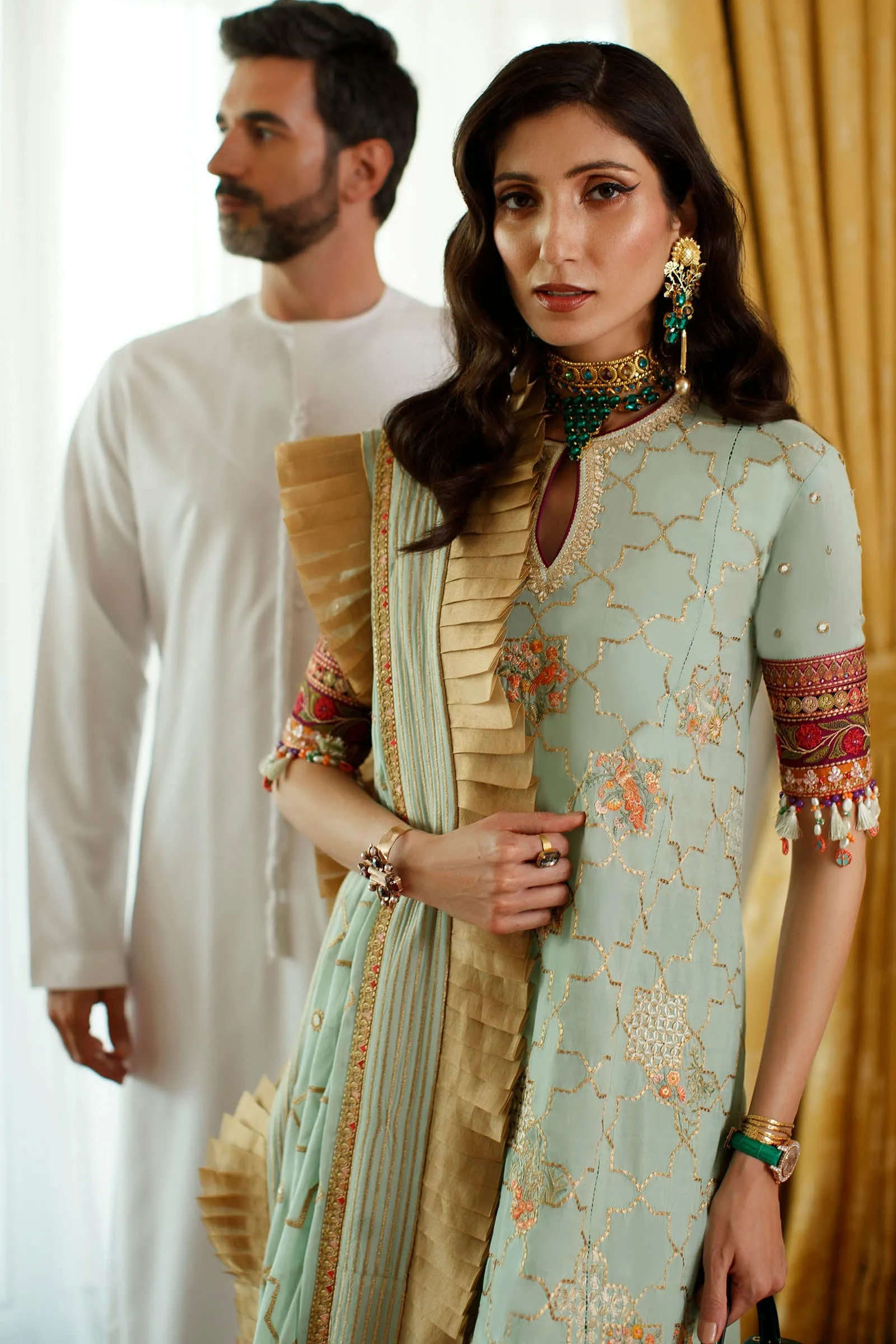 EL22-15 A (NADINE)  | Elan Lawn 2022 | Unstitched Embroidered Lawn Suit