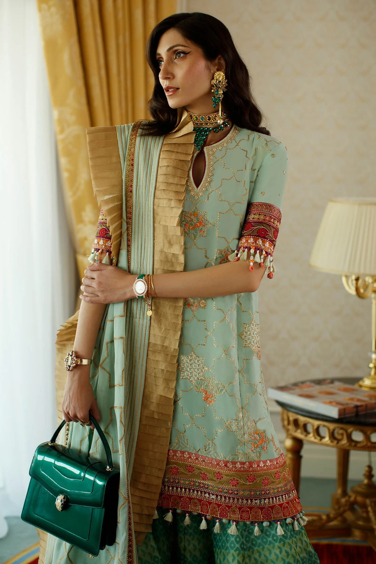 EL22-15 A (NADINE)  | Elan Lawn 2022 | Unstitched Embroidered Lawn Suit