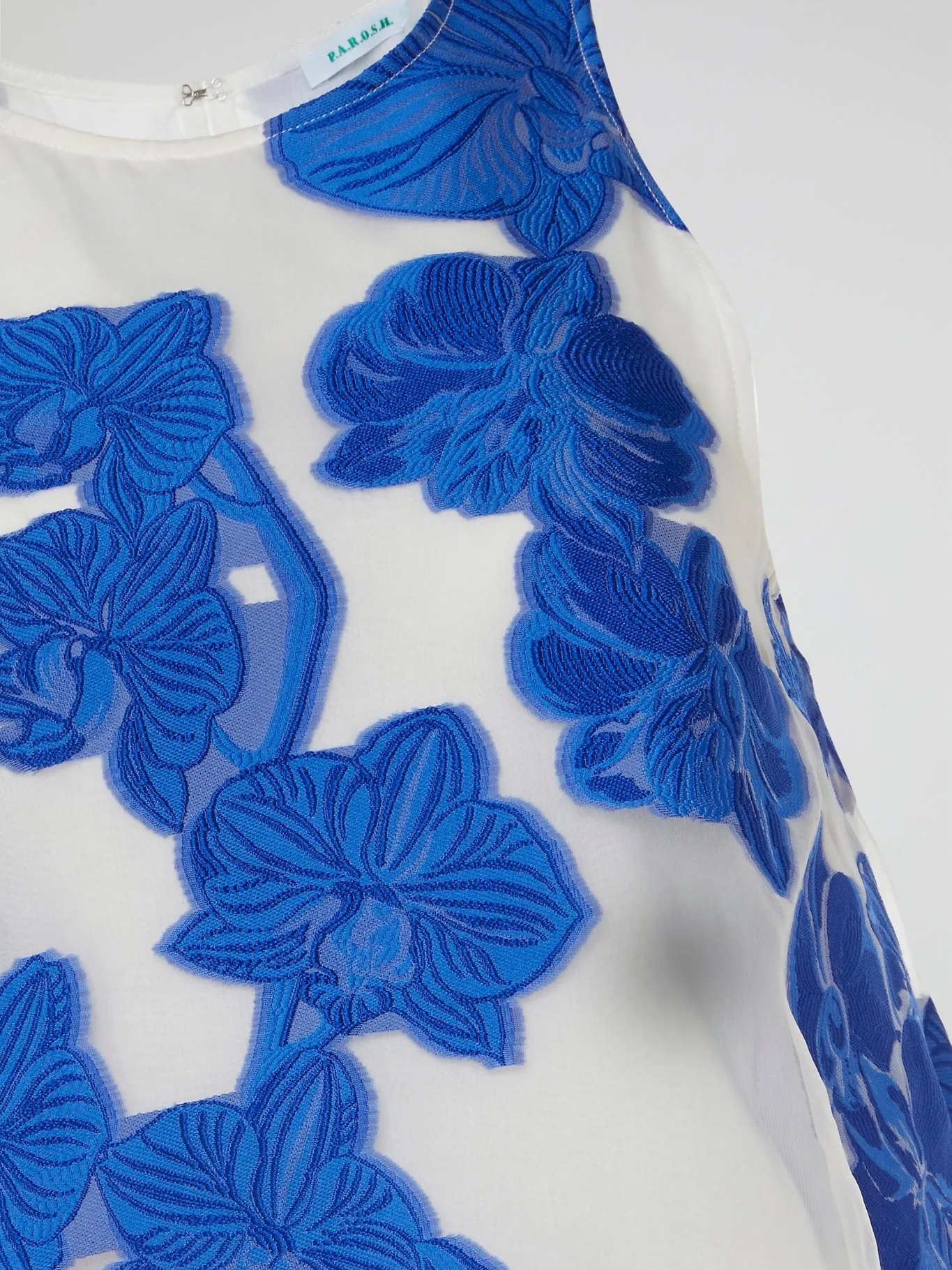 Embroidered Sleeveless Top