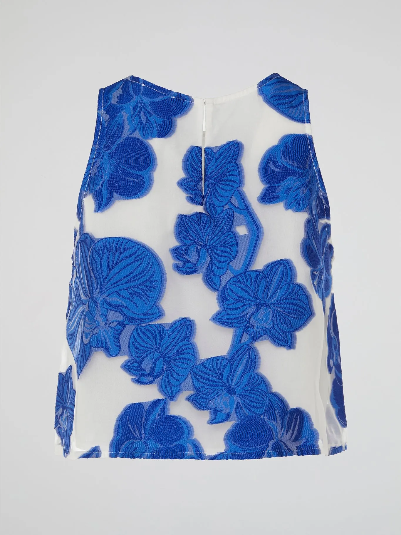 Embroidered Sleeveless Top