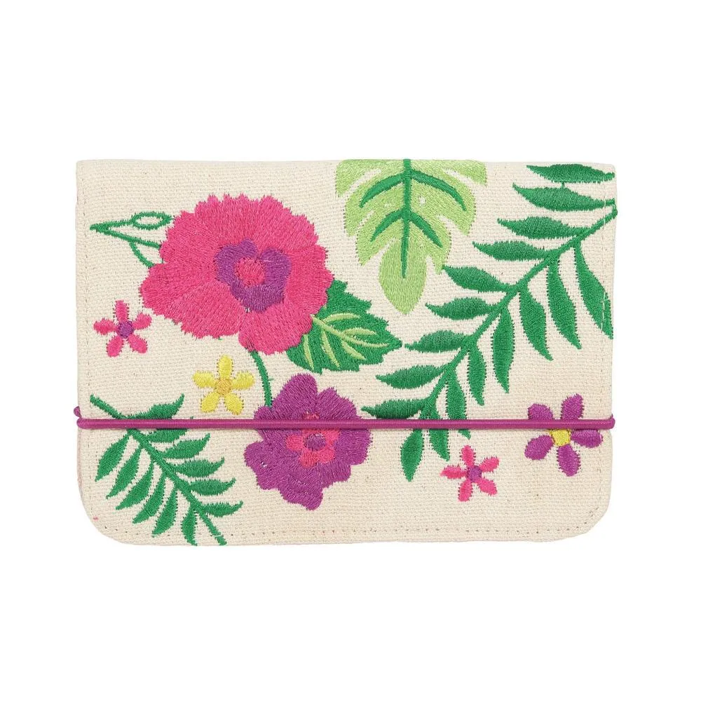 Embroidered Tropics Travel Set: Elevate Your Journey with Exquisite Accessories