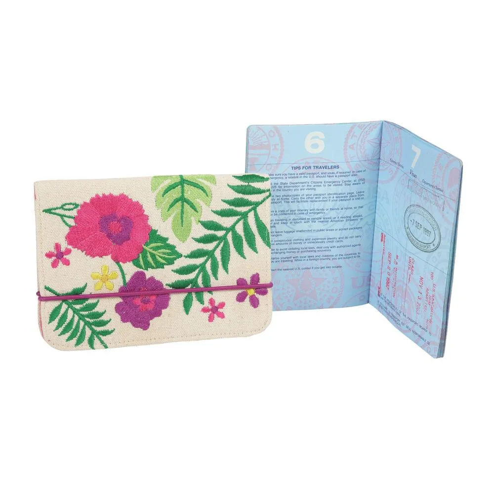 Embroidered Tropics Travel Set: Elevate Your Journey with Exquisite Accessories