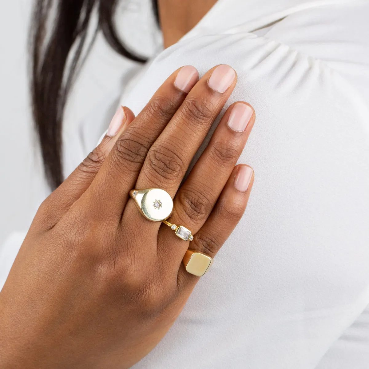 Engravable Square Ring