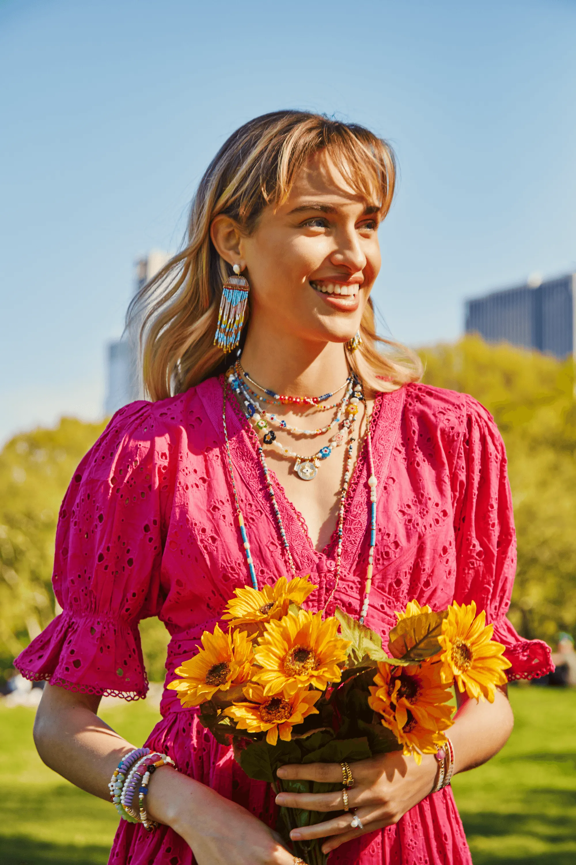 Eriana Beaded Pendant Necklace