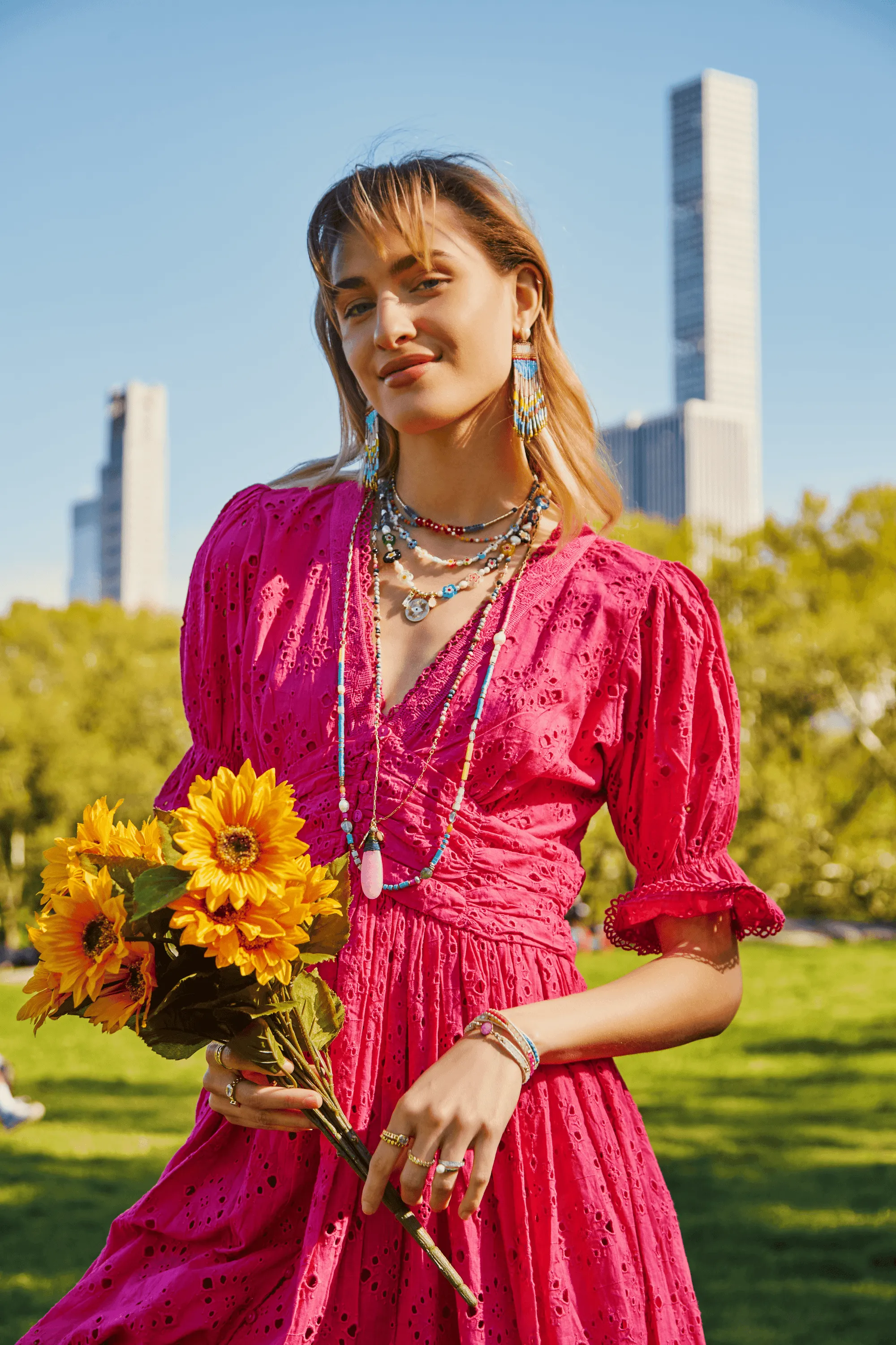 Eriana Beaded Pendant Necklace