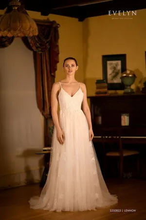 Evelyn Bridals Size 16 S232823 Lennon Ivory Gown