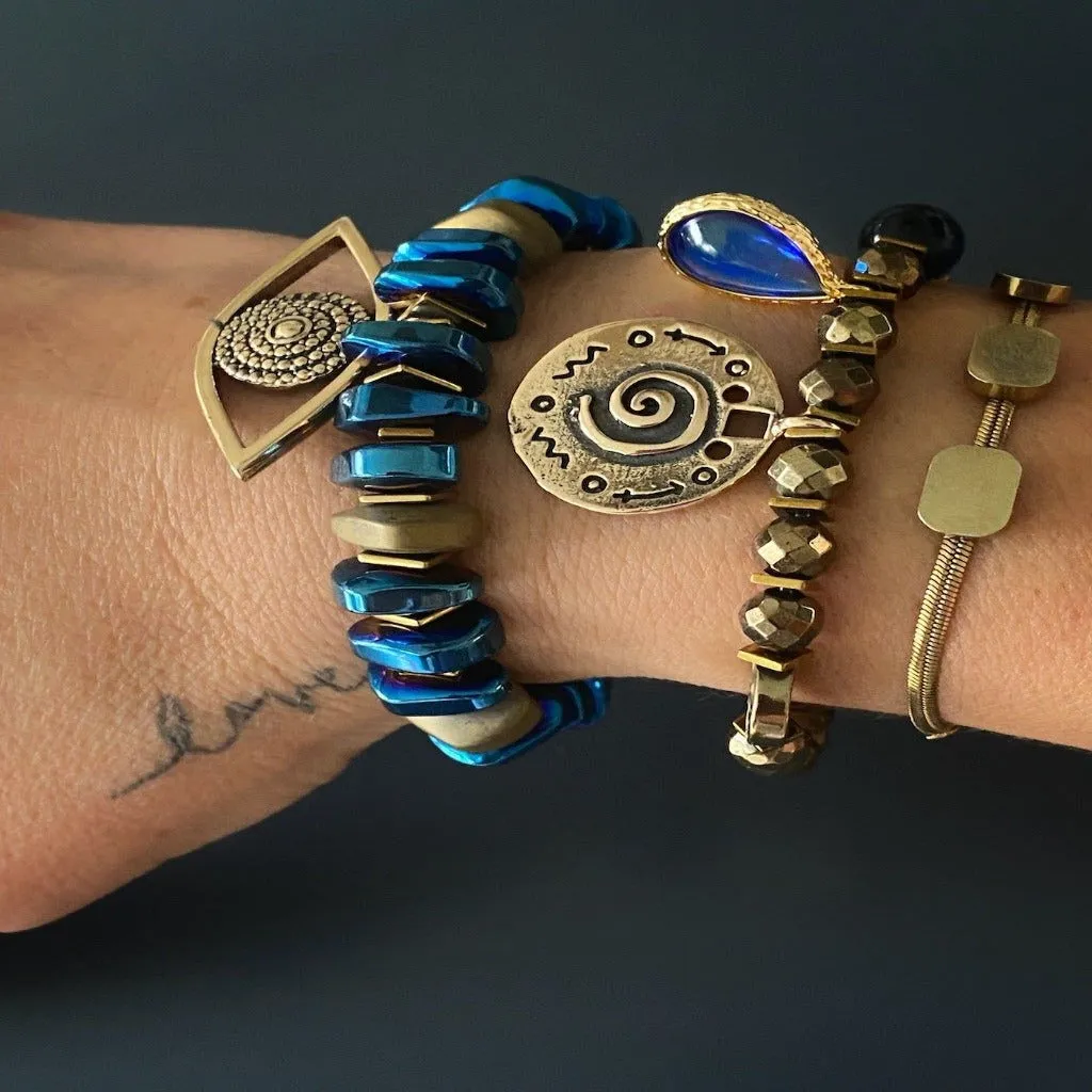 Evil Eye Protector Blue Beaded Bracelet