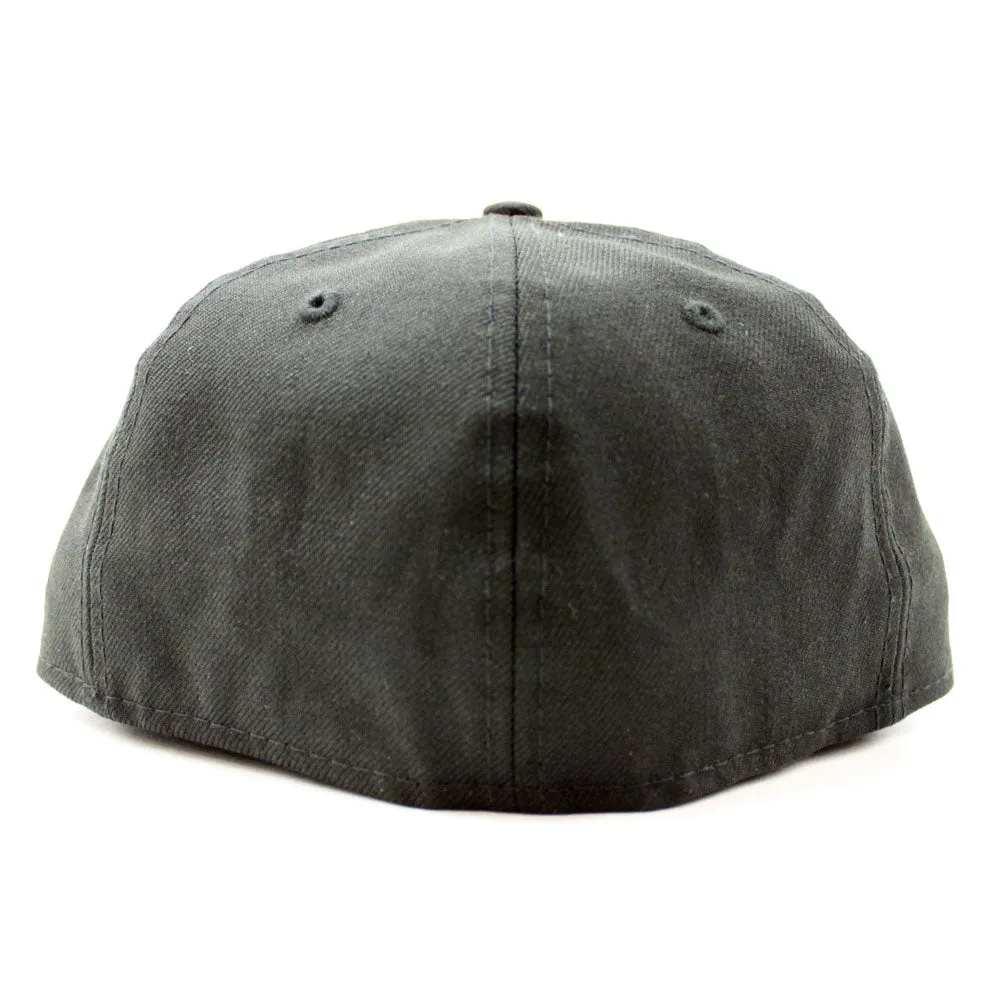 Eye of Horus New Era 59Fifty Fitted Hats (Black White Gray Under Brim)