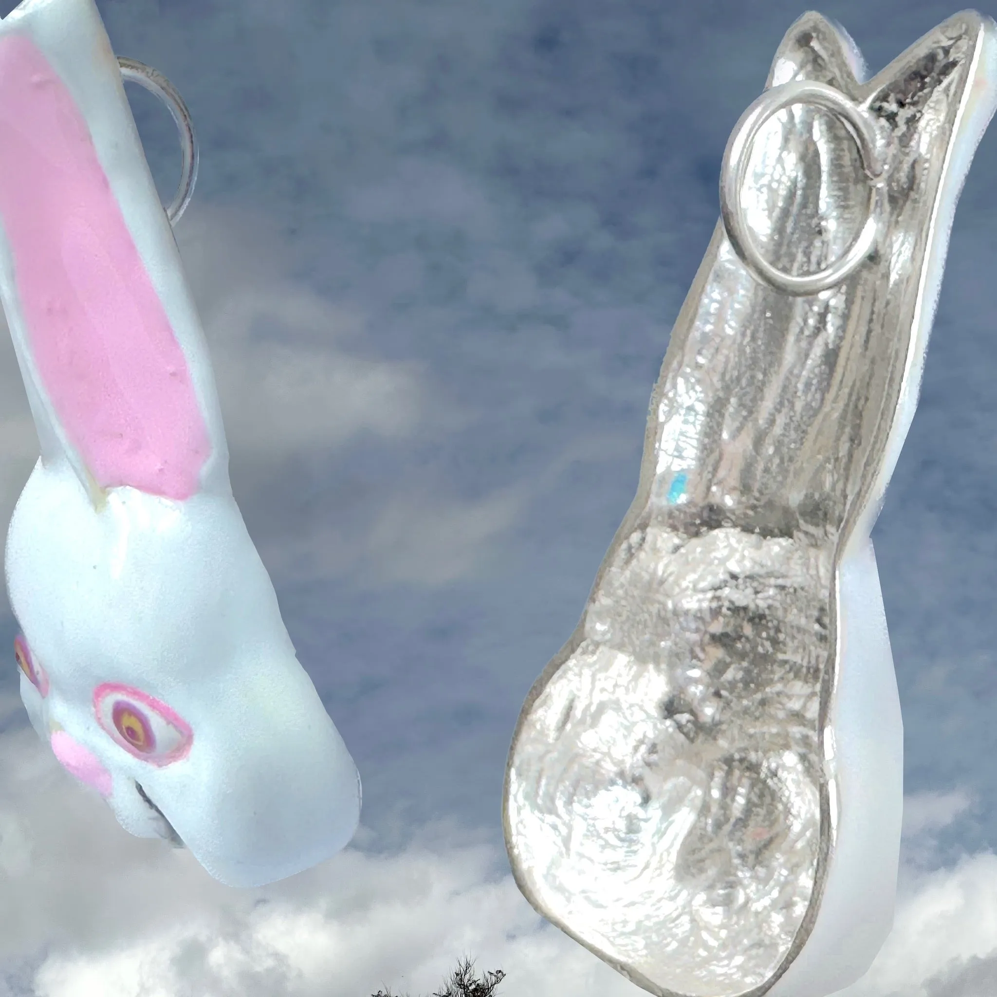 Feed Your Haire (Pop Art Bunny Rabbit Face)