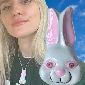 Feed Your Haire (Pop Art Bunny Rabbit Face)