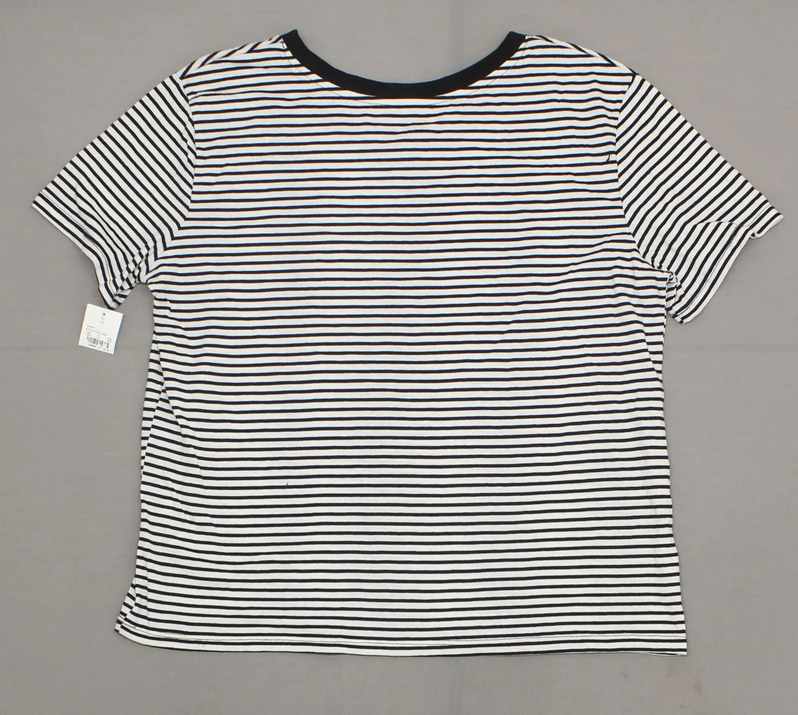 Fifth Sun Women's Short Sleeve YOU HAD ME AT BONJOUR Striped Graphic T-Shirt