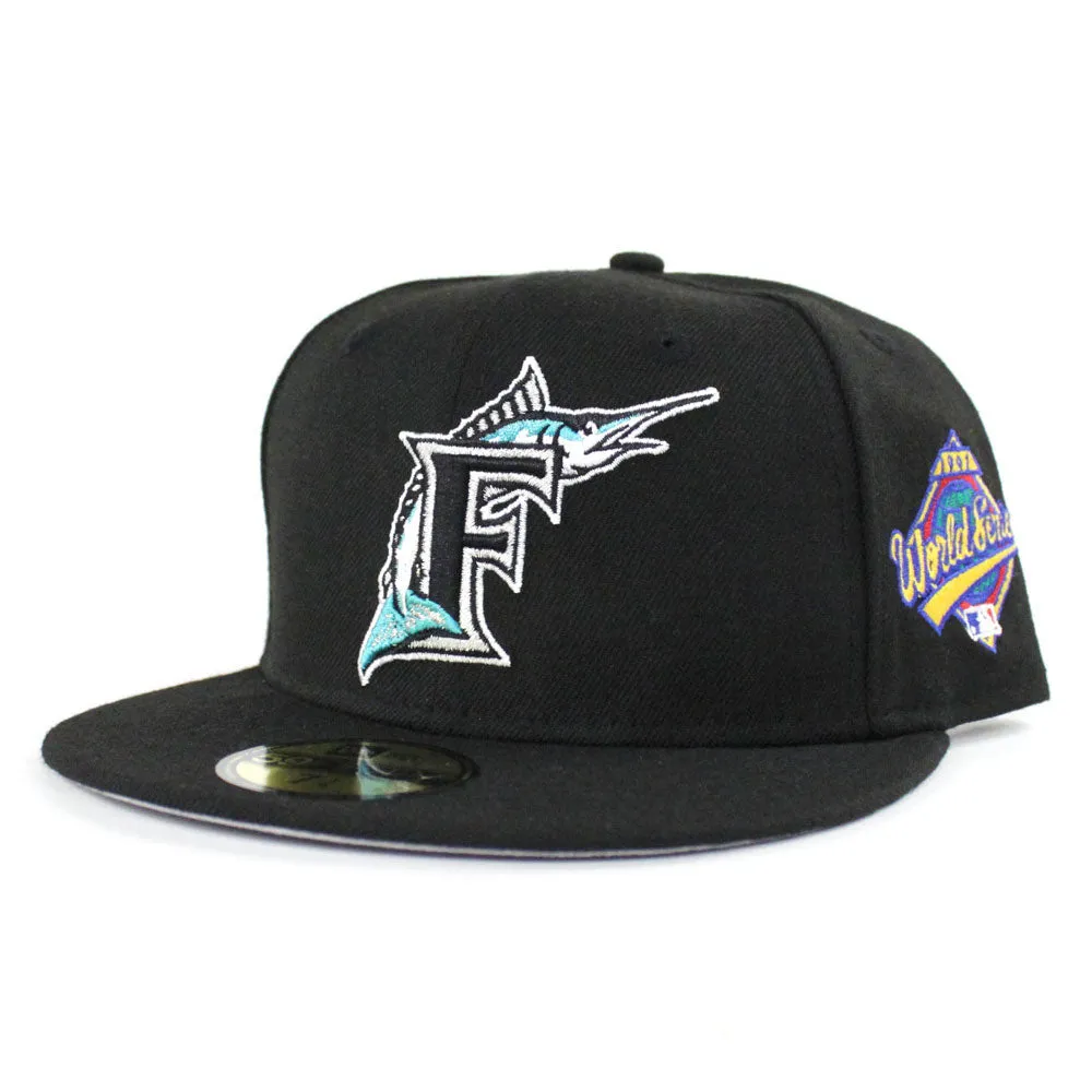 Florida Marlins 1997 World Series Patch New Era 59Fifty Fitted Hat (Black Gray Under brim)